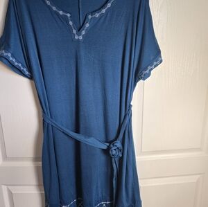 BloomChic Blue Midi Dress